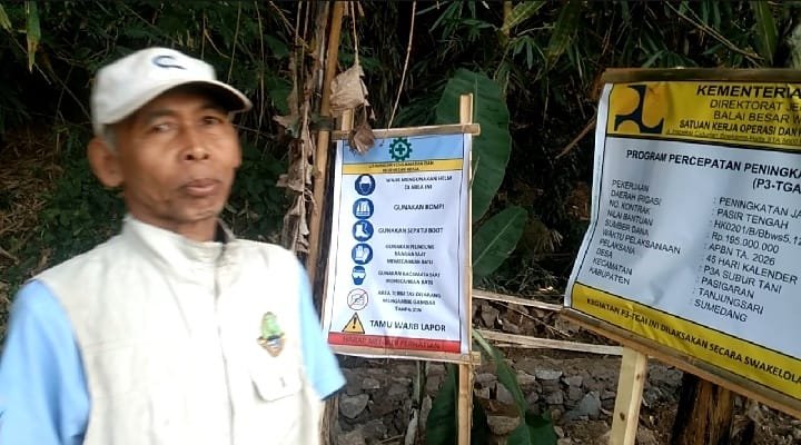Delapan Hari Berjalan, Pembangunan Jaringan Irigasi P3-TGAI di Pasigaran Terus Dikebut