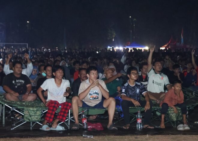 Lebih dari 2.000 Penonton Meriahkan Nobar Final Piala Dunia yang Digelar Lanud Halim Perdanakusuma 