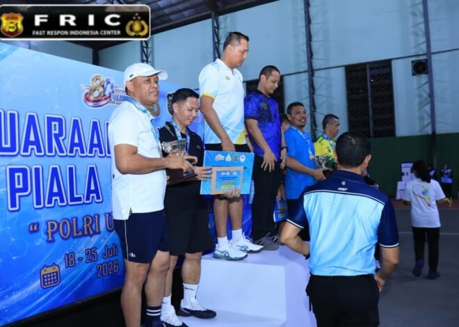 Polda Jabar Raih Juara I Ganda Eksekutif pada Kejuaraan Tenis Lapangan Kapolri Cup 2026