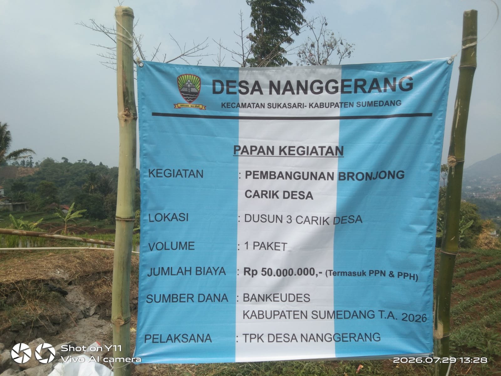 Bronjong Carik Desa Nanggerang Akhirnya Dibangun, Warga Ungkap Rasa Syukur