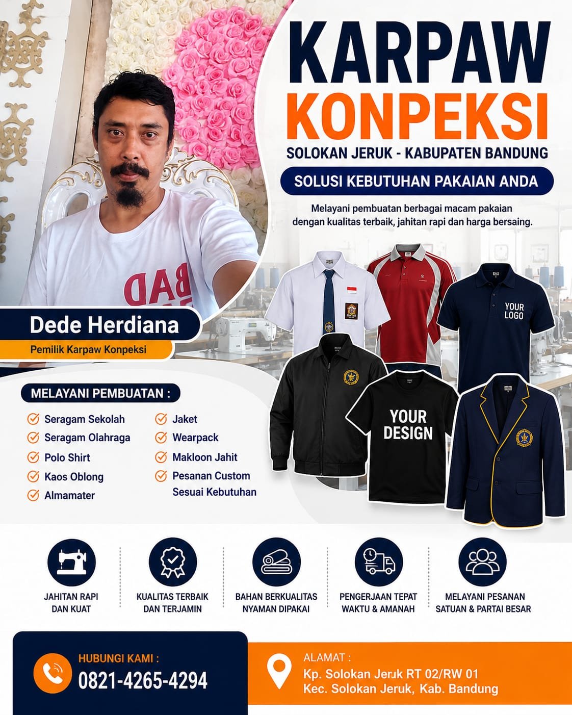 Karpaw Konpeksi Bandung Tawarkan Jasa Pembuatan Seragam dan Makloon Jahit dengan Harga Kompetitif