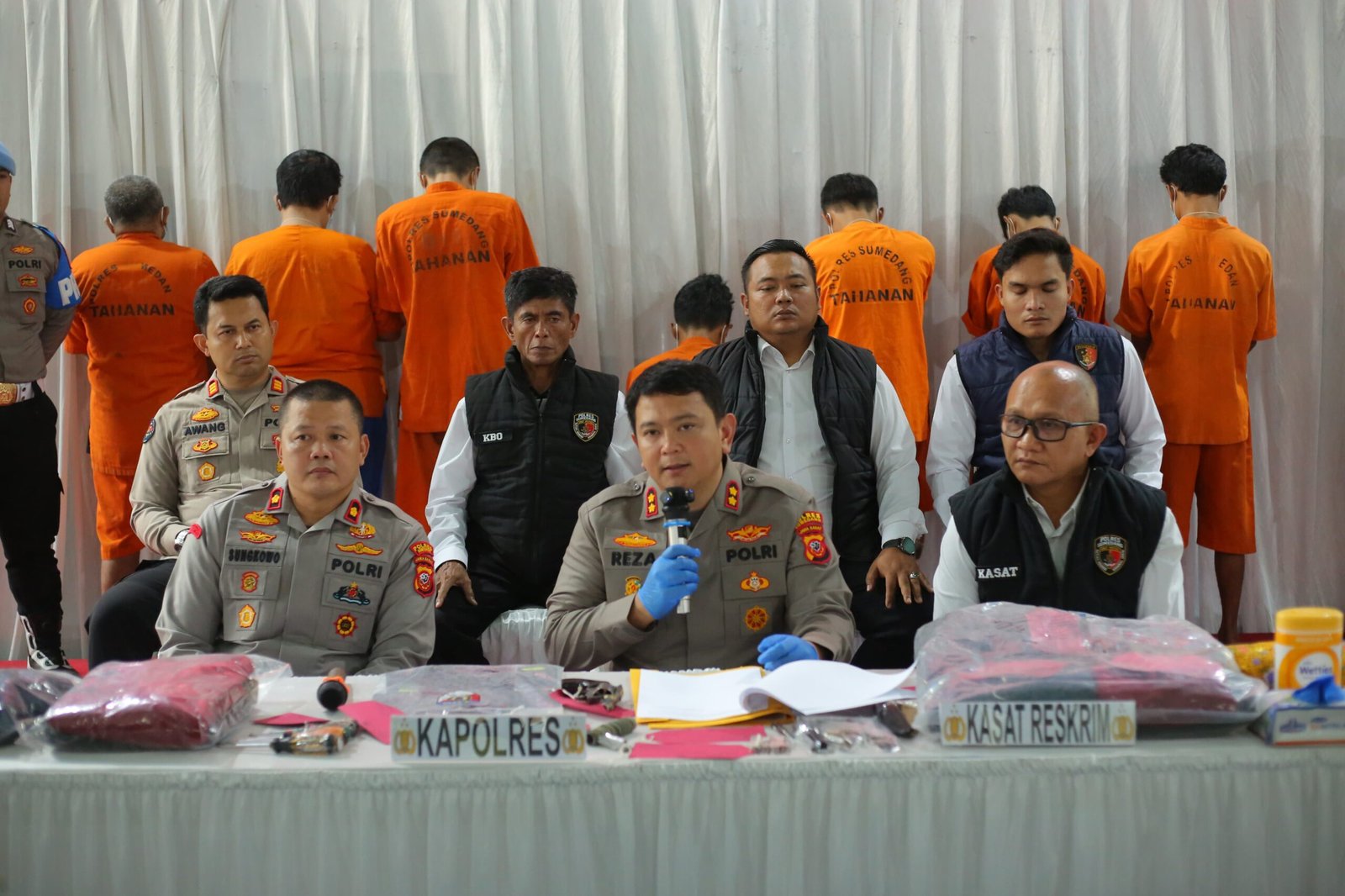 Polres Sumedang Ungkap 6 Kasus Curanmor, Amankan 7 Tersangka dan Sita Senjata Api