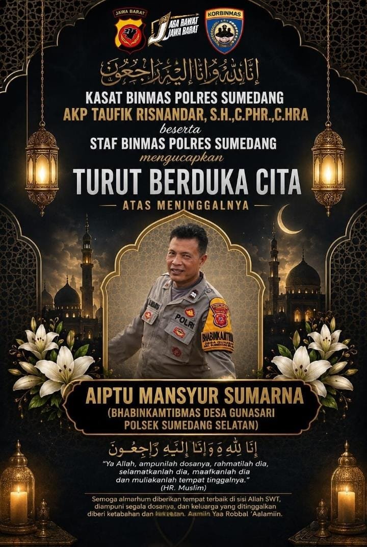 Polres Sumedang Berduka, Aiptu Mansyur Sumarna Berpulang, Pengabdiannya Akan Selalu Dikenang